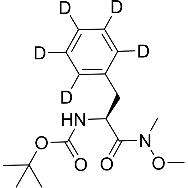 N-Boc-N-methoxy-N-methyl-L-phenyl-alaninamide-d5 1217640-14-6